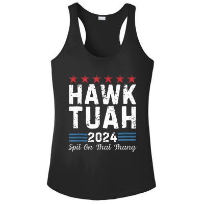 Hawk Tuah 24 Spit On That Thang Ladies PosiCharge Competitor Racerback Tank