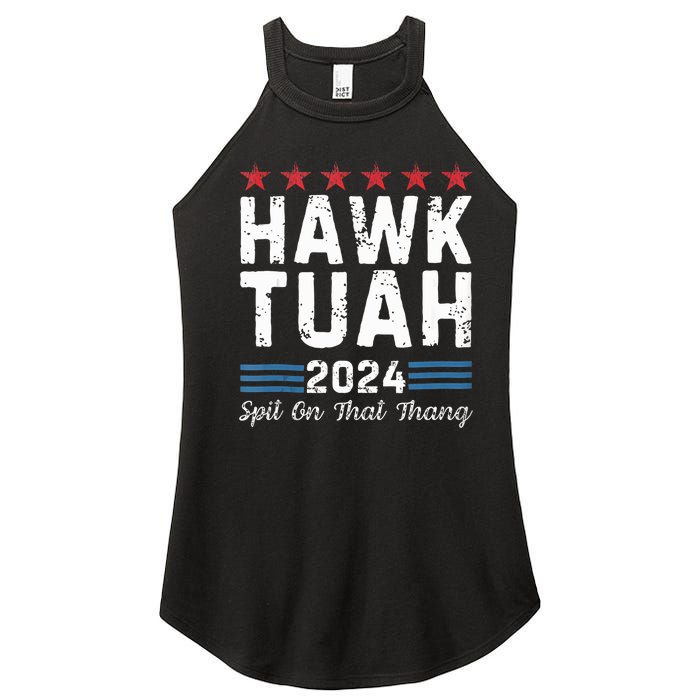 Hawk Tuah 24 Spit On That Thang Women’s Perfect Tri Rocker Tank