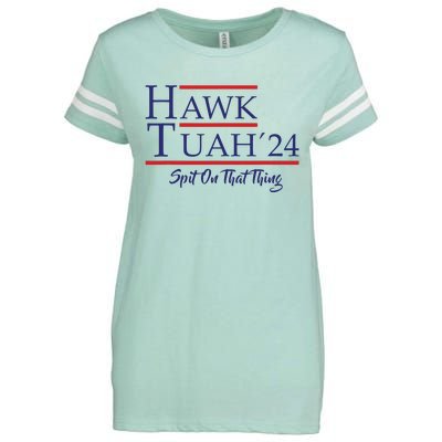 Hawk Tuah 24 Spit On That Thing Enza Ladies Jersey Football T-Shirt