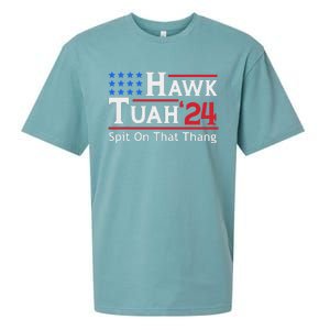 Hawk Tuah 24 Spit On That Thang Sueded Cloud Jersey T-Shirt