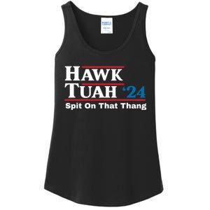 Hawk Tuah 24 Spit On That Thang Ladies Essential Tank