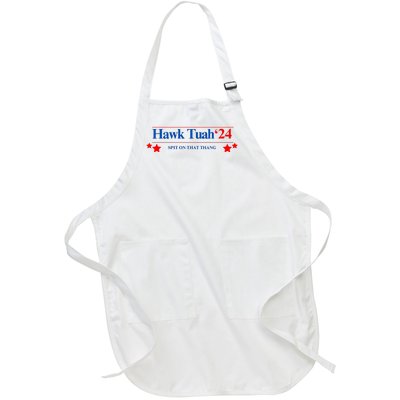 Hawk Tuah 24 Spit On That Thang Full-Length Apron With Pockets