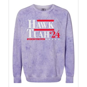 Hawk Tuah 24 Spit On That Thang Election Colorblast Crewneck Sweatshirt