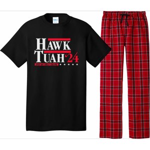 Hawk Tuah 24 Spit On That Thang Election Pajama Set