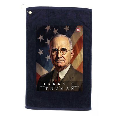 Harry Truman 33rd President Of The United States Portrait Golf Towel