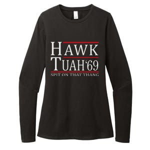 Hawk Tuah 69 Spit On That Thang Womens CVC Long Sleeve Shirt