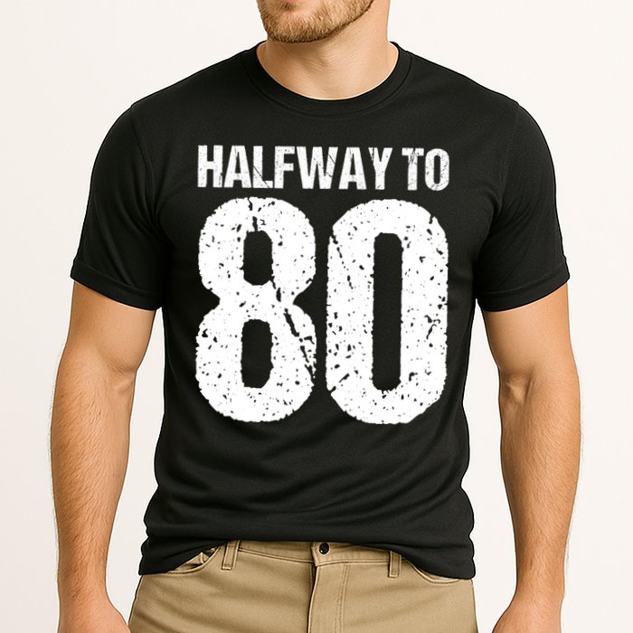 Halfway To 80 40th Birthday Cooling Performance Crew T-Shirt