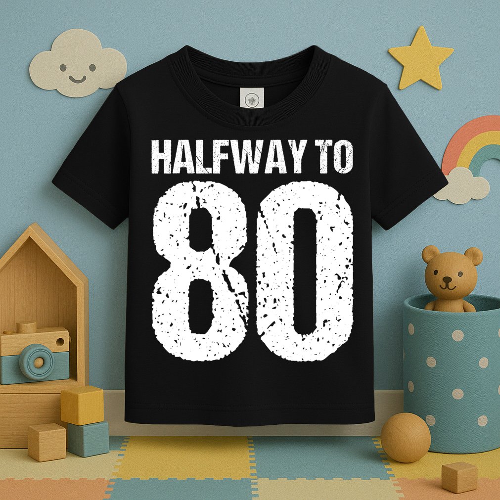 Halfway To 80 40th Birthday Toddler T-Shirt