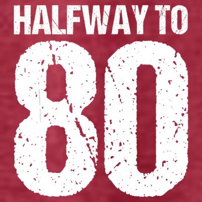 Halfway To 80 40th Birthday T-Shirt