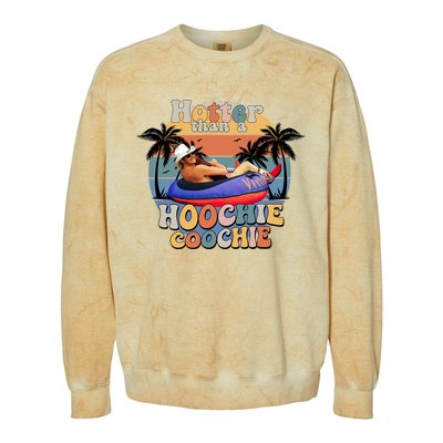 Hotter Than A Hoochie Coochie Funny Retro Country Music Colorblast Crewneck Sweatshirt