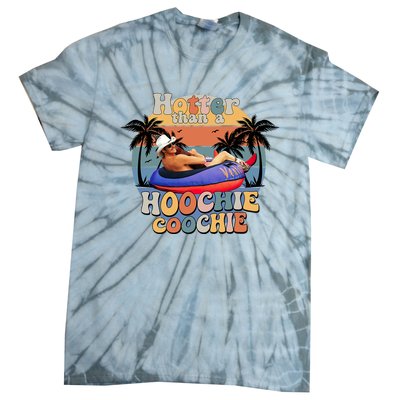 Hotter Than A Hoochie Coochie Funny Retro Country Music Tie-Dye T-Shirt