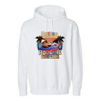 Hotter Than A Hoochie Coochie Funny Retro Country Music Garment-Dyed Fleece Hoodie