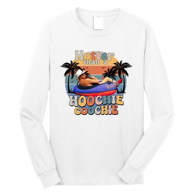 Hotter Than A Hoochie Coochie Funny Retro Country Music Long Sleeve Shirt