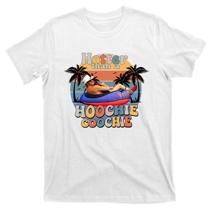 Hotter Than A Hoochie Coochie Funny Retro Country Music T-Shirt