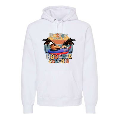 Hotter Than A Hoochie Coochie Funny Retro Country Music Premium Hoodie