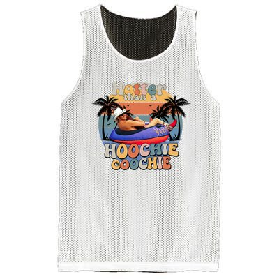 Hotter Than A Hoochie Coochie Funny Retro Country Music Mesh Reversible Basketball Jersey Tank