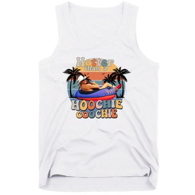 Hotter Than A Hoochie Coochie Funny Retro Country Music Tank Top