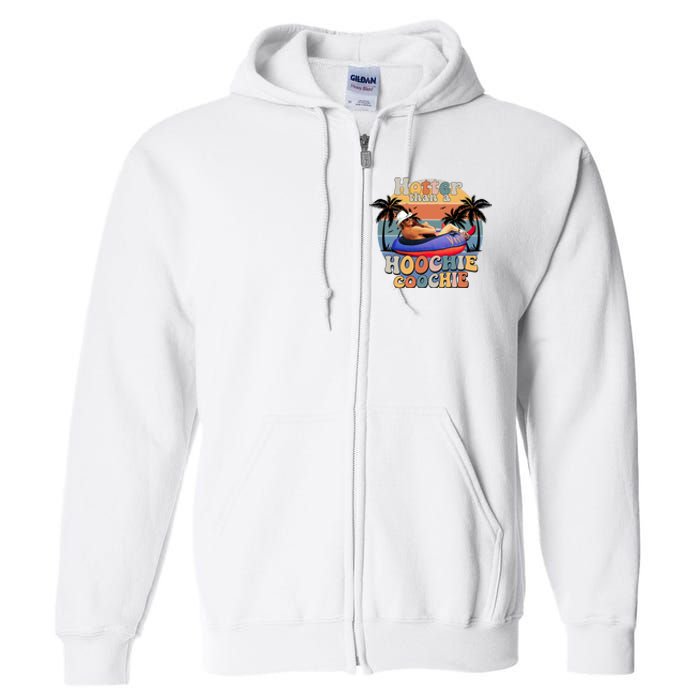 Hotter Than A Hoochie Coochie Funny Retro Country Music Full Zip Hoodie