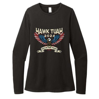 Hawk Tush American Eagle 2024 Funny Patriotic 4th Of July Womens CVC Long Sleeve Shirt