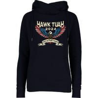 Hawk Tush American Eagle 2024 Funny Patriotic 4th Of July Womens Funnel Neck Pullover Hood