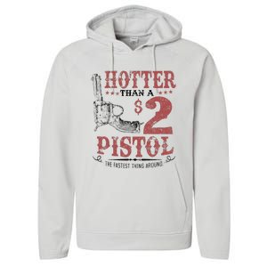 Hotter Than A $2 Pistol Rodeo Country Performance Fleece Hoodie