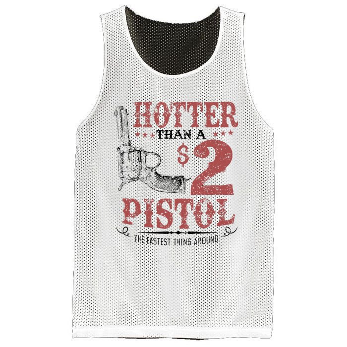 Hotter Than A $2 Pistol Rodeo Country Mesh Reversible Basketball Jersey Tank