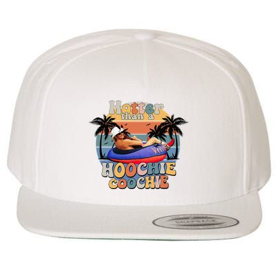Hotter Than A Hoochie Coochie Funny Retro Wool Snapback Cap