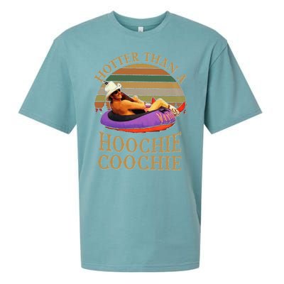 Hotter Than A Hoochie Coochie Chattahoochee Alan Jackson Vintage Sueded Cloud Jersey T-Shirt