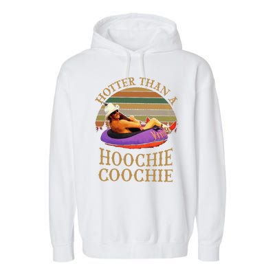 Hotter Than A Hoochie Coochie Chattahoochee Alan Jackson Vintage Garment-Dyed Fleece Hoodie