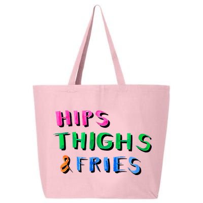 Hips Thighs And Fries Funny 25L Jumbo Tote