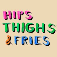 Hips Thighs And Fries Funny Zip Tote Bag