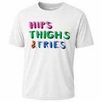 Hips Thighs And Fries Funny Cooling Performance Crew T-Shirt