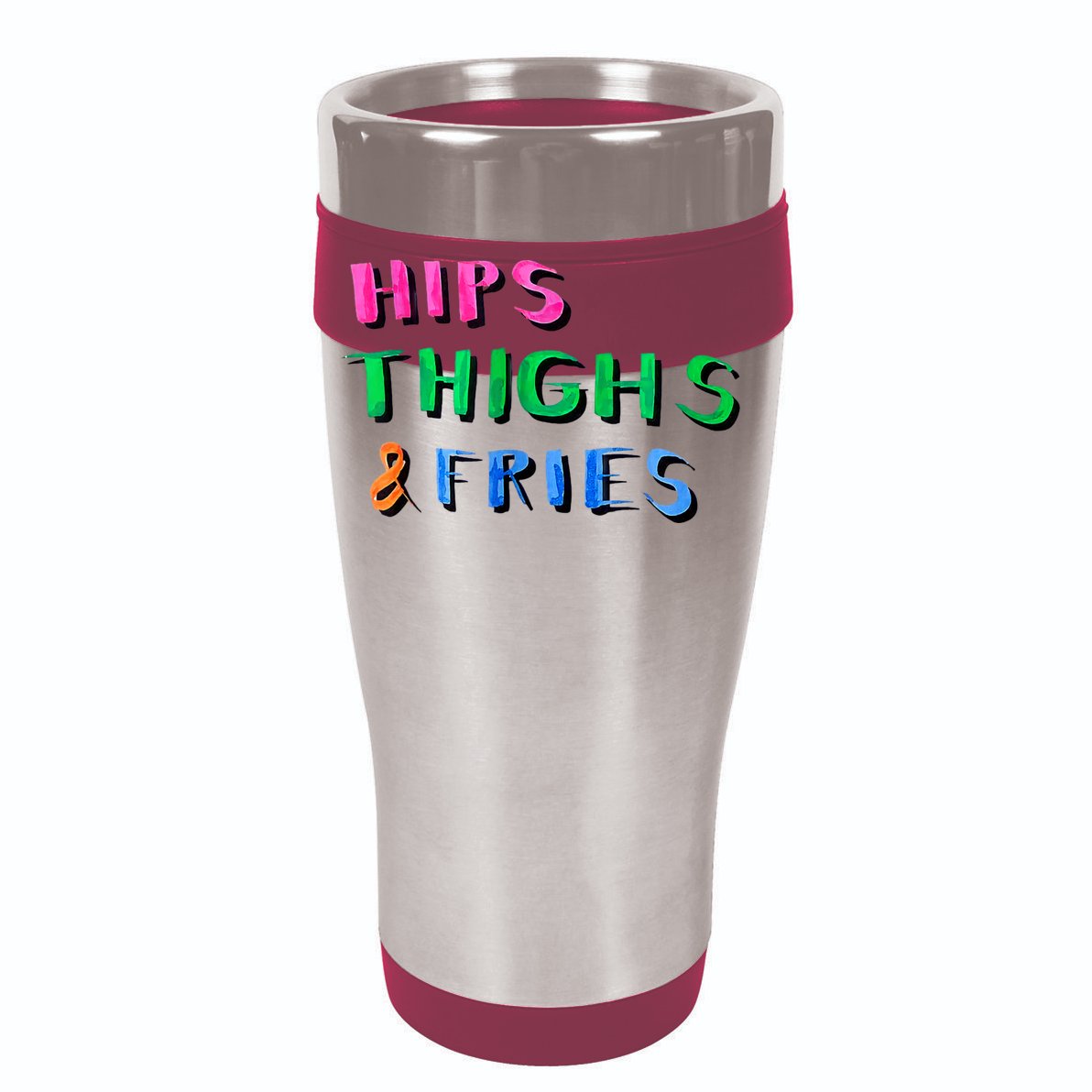 Hips Thighs And Fries Funny V-Neck T-Shirt