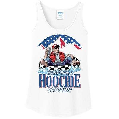 Hotter Than A Hoochie Coochie Funny Ladies Essential Tank