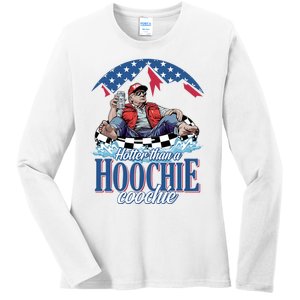 Hotter Than A Hoochie Coochie Funny Ladies Long Sleeve Shirt