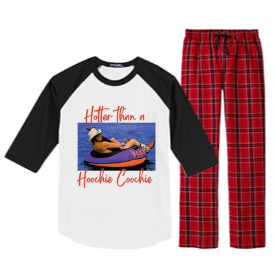 Hotter Than A Hoochie Coochie 90s Country Music Trendy Summer Raglan Sleeve Pajama Set