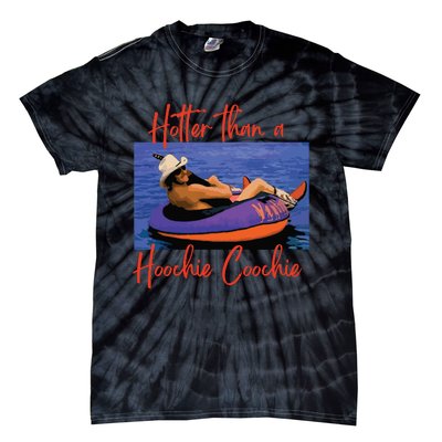 Hotter Than A Hoochie Coochie 90s Country Music Trendy Summer Tie-Dye T-Shirt