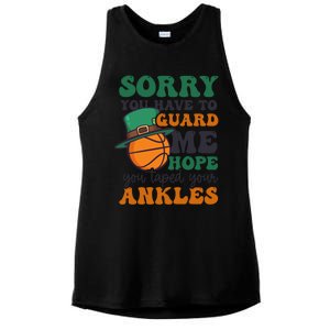 Hope Taped Ankles Design St Patricks Basketball Funny Gift Ladies PosiCharge Tri-Blend Wicking Tank