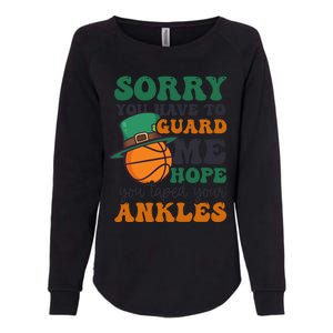 Hope Taped Ankles Design St Patricks Basketball Funny Gift Womens California Wash Sweatshirt