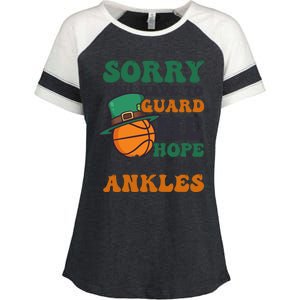 Hope Taped Ankles Design St Patricks Basketball Funny Gift Enza Ladies Jersey Colorblock Tee