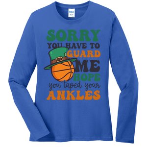 Hope Taped Ankles Design St Patricks Basketball Funny Gift Ladies Long Sleeve Shirt