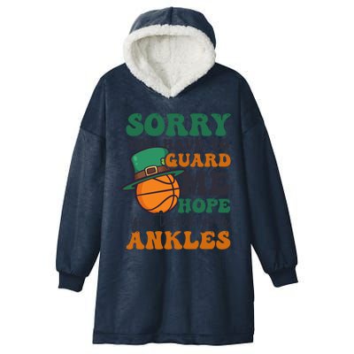 Hope Taped Ankles Design St Patricks Basketball Funny Gift Hooded Wearable Blanket