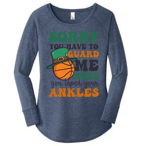 Hope Taped Ankles Design St Patricks Basketball Funny Gift Women's Perfect Tri Tunic Long Sleeve Shirt