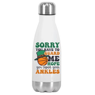 Hope Taped Ankles Design St Patricks Basketball Funny Gift Stainless Steel Insulated Water Bottle