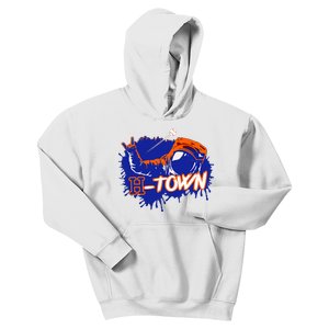 Houston Texas Astronaut H Town Hand Sign Houston Baseball Kids Hoodie