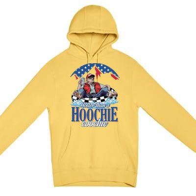 Hotter Than A Hoochie Coochie Funny Premium Pullover Hoodie