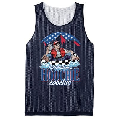 Hotter Than A Hoochie Coochie Funny Mesh Reversible Basketball Jersey Tank