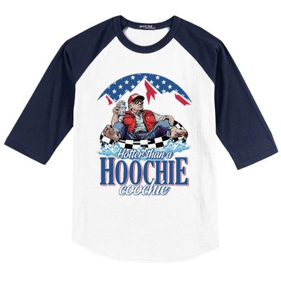 Hotter Than A Hoochie Coochie Funny Baseball Sleeve Shirt