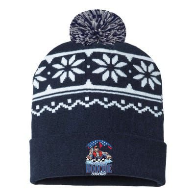 Hotter Than A Hoochie Coochie Funny USA-Made Snowflake Beanie