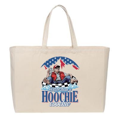 Hotter Than A Hoochie Coochie Funny Cotton Canvas Jumbo Tote